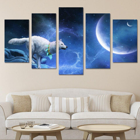 Tableau Loup Impression
